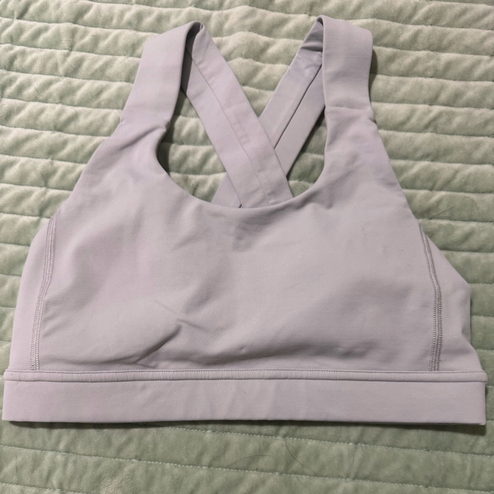 Lululemon Athletica Light Gray Sports Bra size 6